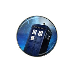 Tardis Doctor Who Space Blue Hat Clip Ball Marker by Cendanart