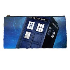 Tardis Doctor Who Space Blue Pencil Case by Cendanart