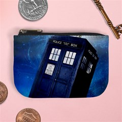 Tardis Doctor Who Space Blue Mini Coin Purse by Cendanart