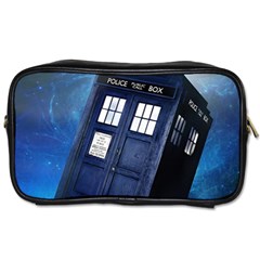 Tardis Doctor Who Space Blue Toiletries Bag (two Sides) by Cendanart