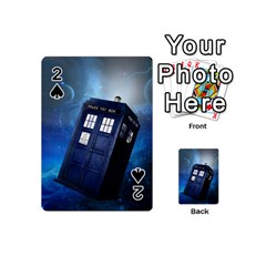 Tardis Doctor Who Space Blue Playing Cards 54 Designs (mini) by Cendanart