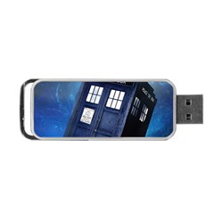 Tardis Doctor Who Space Blue Portable Usb Flash (one Side) by Cendanart