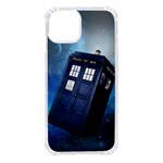 Tardis Doctor Who Space Blue iPhone 14 TPU UV Print Case Front