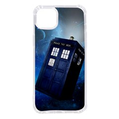 Tardis Doctor Who Space Blue Iphone 14 Plus Tpu Uv Print Case by Cendanart