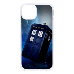 Tardis Doctor Who Space Blue Iphone 13 Tpu Uv Print Case by Cendanart