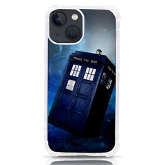 Tardis Doctor Who Space Blue Iphone 13 Mini Tpu Uv Print Case by Cendanart