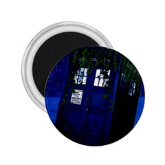 Stuck Tardis Beach Doctor Who Police Box Sci-fi 2 25  Magnets by Cendanart