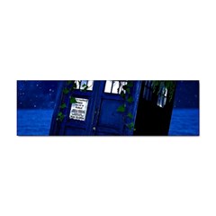 Stuck Tardis Beach Doctor Who Police Box Sci-fi Sticker (bumper) by Cendanart