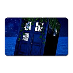 Stuck Tardis Beach Doctor Who Police Box Sci-fi Magnet (rectangular) by Cendanart