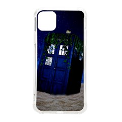 Stuck Tardis Beach Doctor Who Police Box Sci-fi Iphone 11 Pro Max 6 5 Inch Tpu Uv Print Case by Cendanart