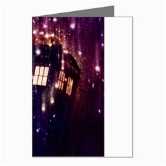 Tardis Regeneration Art Doctor Who Paint Purple Sci Fi Space Star Time Machine Greeting Cards (pkg Of 8) by Cendanart