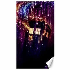 Tardis Regeneration Art Doctor Who Paint Purple Sci Fi Space Star Time Machine Canvas 40  X 72  by Cendanart