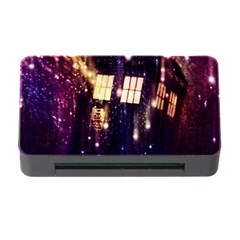 Tardis Regeneration Art Doctor Who Paint Purple Sci Fi Space Star Time Machine Memory Card Reader With Cf by Cendanart