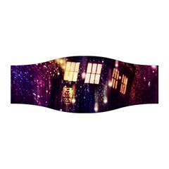 Tardis Regeneration Art Doctor Who Paint Purple Sci Fi Space Star Time Machine Stretchable Headband by Cendanart