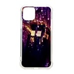 Tardis Regeneration Art Doctor Who Paint Purple Sci Fi Space Star Time Machine iPhone 11 Pro 5.8 Inch TPU UV Print Case Front