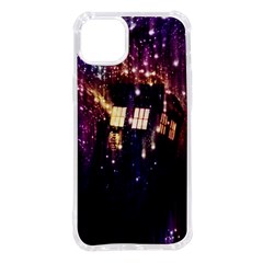 Tardis Regeneration Art Doctor Who Paint Purple Sci Fi Space Star Time Machine Iphone 14 Plus Tpu Uv Print Case by Cendanart