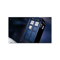 Tardis Doctor Who Planet Sticker Rectangular (10 Pack) by Cendanart