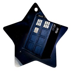 Tardis Doctor Who Planet Star Ornament (two Sides) by Cendanart