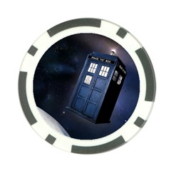 Tardis Doctor Who Planet Poker Chip Card Guard (10 Pack) by Cendanart