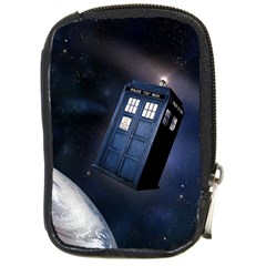 Tardis Doctor Who Planet Compact Camera Leather Case by Cendanart