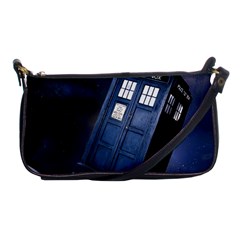 Tardis Doctor Who Planet Shoulder Clutch Bag by Cendanart