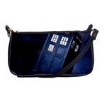 Tardis Doctor Who Planet Shoulder Clutch Bag Front