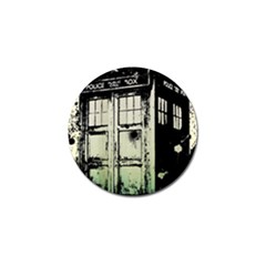 Doctor Who Tardis Golf Ball Marker by Cendanart