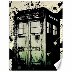 Doctor Who Tardis Canvas 18  X 24  by Cendanart