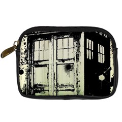 Doctor Who Tardis Digital Camera Leather Case by Cendanart