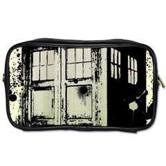 Doctor Who Tardis Toiletries Bag (two Sides) by Cendanart