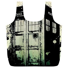 Doctor Who Tardis Full Print Recycle Bag (xl) by Cendanart