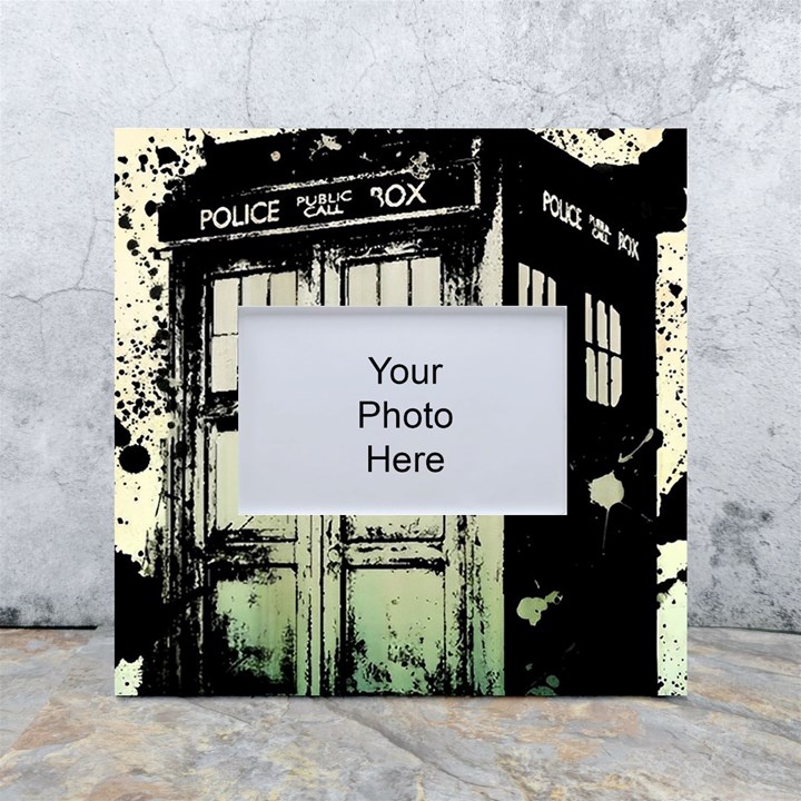 Doctor Who Tardis White Box Photo Frame 4  x 6 