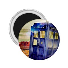 Tardis Wilderness Doctor Who 2 25  Magnets by Cendanart