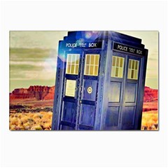 Tardis Wilderness Doctor Who Postcards 5  X 7  (pkg Of 10) by Cendanart