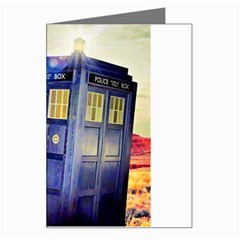 Tardis Wilderness Doctor Who Greeting Card by Cendanart