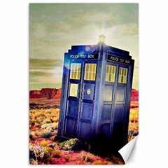 Tardis Wilderness Doctor Who Canvas 20  X 30  by Cendanart