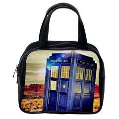 Tardis Wilderness Doctor Who Classic Handbag (one Side) by Cendanart