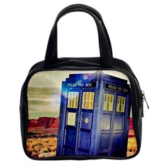 Tardis Wilderness Doctor Who Classic Handbag (two Sides) by Cendanart