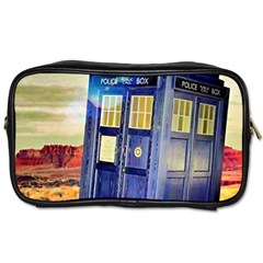 Tardis Wilderness Doctor Who Toiletries Bag (two Sides) by Cendanart