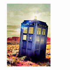 Tardis Wilderness Doctor Who Small Garden Flag (two Sides) by Cendanart