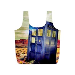 Tardis Wilderness Doctor Who Full Print Recycle Bag (s) by Cendanart