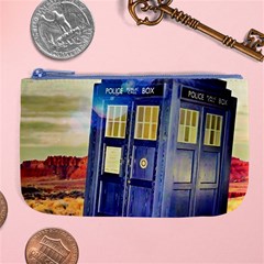 Tardis Wilderness Doctor Who Large Coin Purse by Cendanart