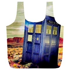 Tardis Wilderness Doctor Who Full Print Recycle Bag (xxl) by Cendanart