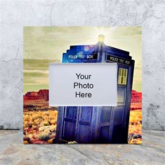 Tardis Wilderness Doctor Who White Box Photo Frame 4  X 6  by Cendanart