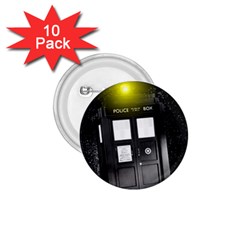 Doctor Who Space Tardis 1 75  Buttons (10 Pack) by Cendanart