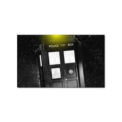 Doctor Who Space Tardis Sticker Rectangular (100 Pack) by Cendanart