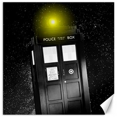 Doctor Who Space Tardis Canvas 16  X 16  by Cendanart