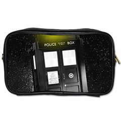 Doctor Who Space Tardis Toiletries Bag (two Sides) by Cendanart