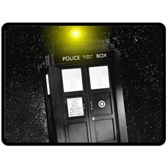 Doctor Who Space Tardis Two Sides Fleece Blanket (large) by Cendanart