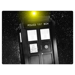 Doctor Who Space Tardis Premium Plush Fleece Blanket (extra Small) by Cendanart